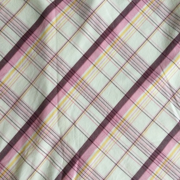Vintage American Eagle Plaid A-Line Skirt Cotton Pink - Sz 2 - Picture 5 of 12